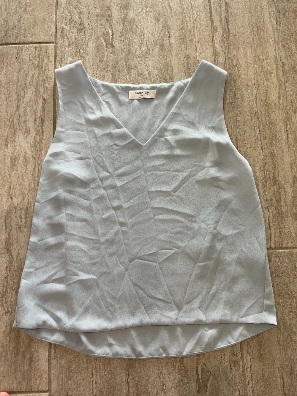 Aritzia Babaton Tank Top Pale Blue V-Neck Size XS Excellent Condition
